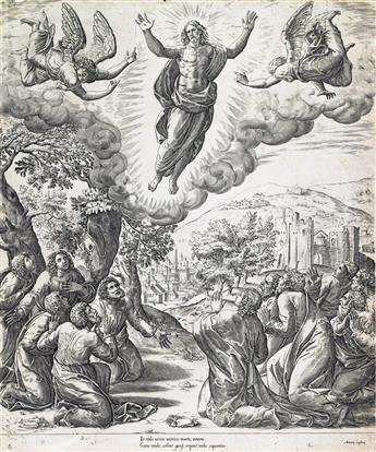 OLD MASTER PRINTS Collection of approximately 100 engravings and etchings.